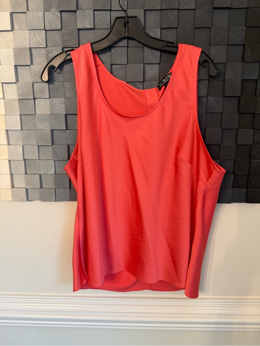 J. Crew Coral Scoop Neck Sleeveless Tank